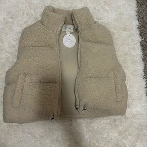 Tan Puffer Vest
